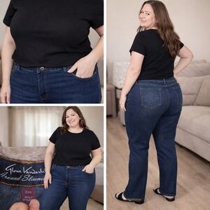 Gloria Vanderbilt Deep Blue Ankle Jeans